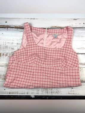 Mimi Maternity Pink Tweed Sheath Dress
